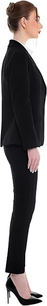 Marycrafts Women's Business Blazer Pant Suit Set for Work