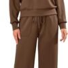 615eY6_le4L._AC_SY606 SHEKINI Women’s Lounge Wear Set – Long Sleeve Top and Matching Trousers, 2-Piece Tracksuit