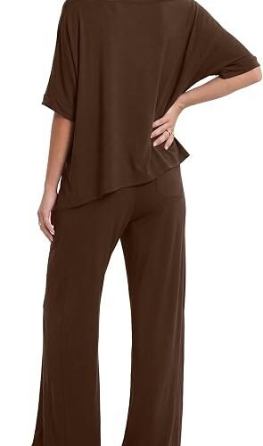 Darong Women's Short Sleeve Pant Sets Pant Sets (pack of 2)