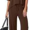 61mRAs_IUnL._AC_SY606 Darong Women's Short Sleeve Pant Sets Pant Sets (pack of 2)